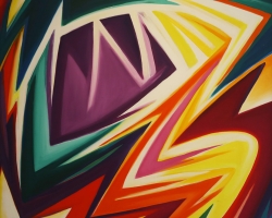 1974 Acrylique Sur Toile 111X100 Cm