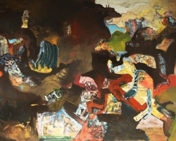 Huile Sur Toile 1980 200X254 Cm