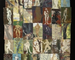 Mantree N19 Tech Mixte Sur Papiers Marouflés 1993 50X43 Cm
