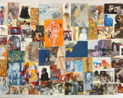 Sans Titre 2015 108 X73cm Tech Mixte Sur Papier Préparés Assemblés