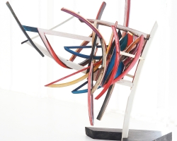 Sculpture Bois Polychrome 1967 86X60X40 Cm