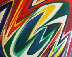 Senones 1972 Acrylique Sur Toile 104X93 Cm